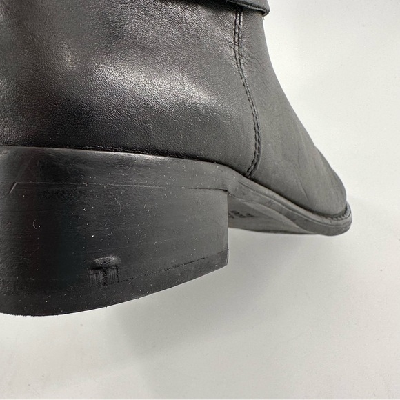 Franco sarto knee high wide calf boots size 6.5 37 L-Canary black leather riding - Picture 9 of 13